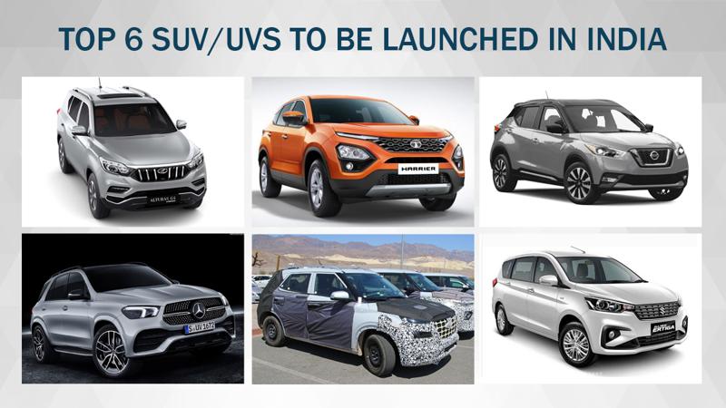 Top 6 suv-uv launching in India 