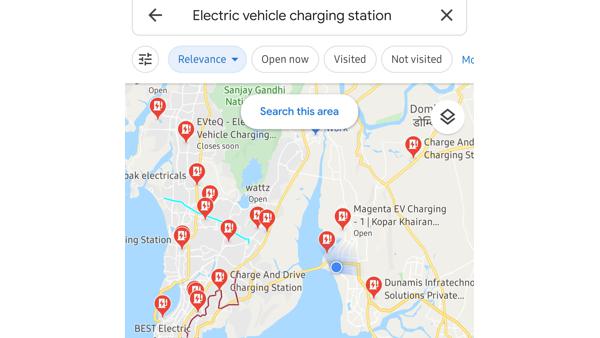 You can now search electric car charging stations on Google Maps