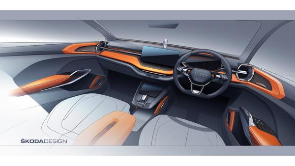 Skoda Vision IN compact SUV concept interiors
