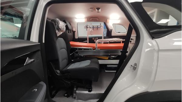 MG Hector ambulance interior
