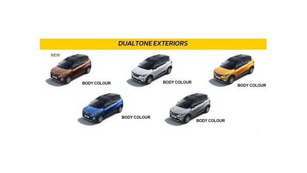 2021 Renault Triber dual-tone colours leaked