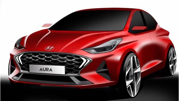 Hyundai Aura design sketch